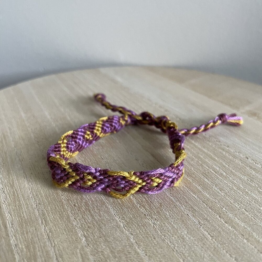 Gabriela Bracelet, anklet, trendy, comfortable, tie, embroidery thread, woven, g
